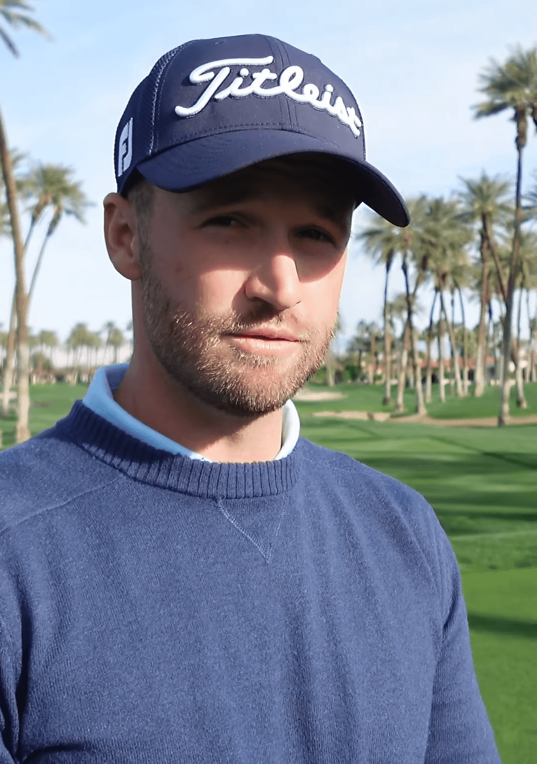 Wyndham Clark, winner of the 2023 U.S. Open at Los Angeles Country Club, pictured in March 2023. License: CC BY 3.0, author Titleist (YouTube still, March 2023). Source: https://commons.wikimedia.org/wiki/File:Wyndham_Clark_2023_01.png
