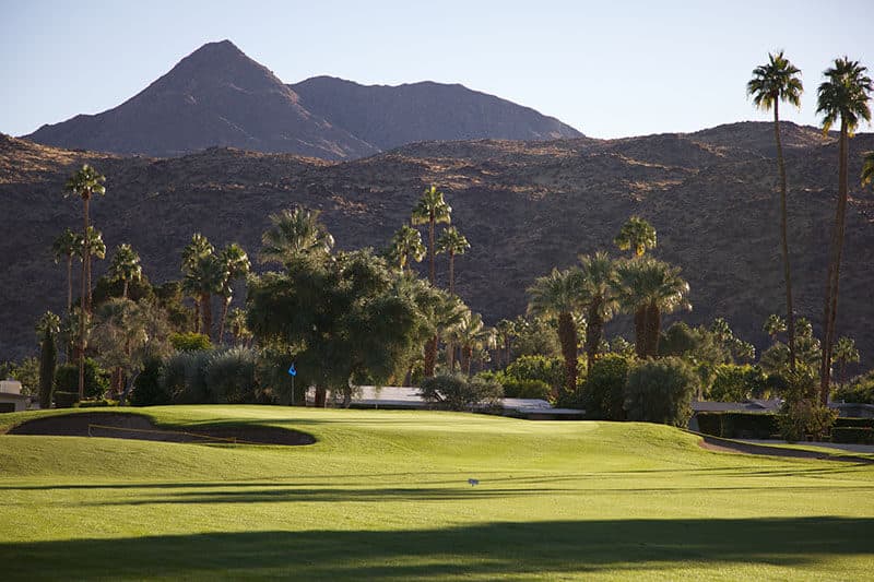 On-course view of Tahquitz Creek Golf Resort’s Legend Course.