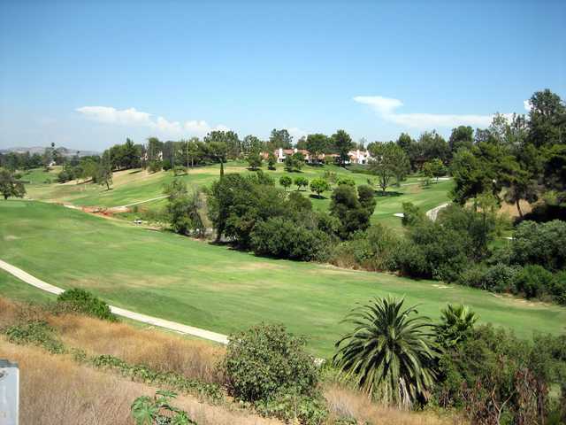 On-course view of Fullerton Golf Course.